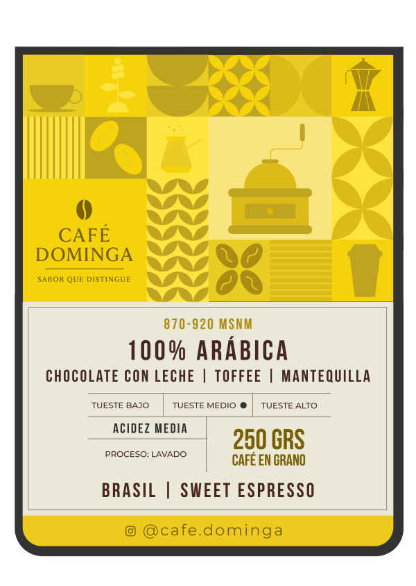 Café en Grano Brasil 250 g – 100% Arábico