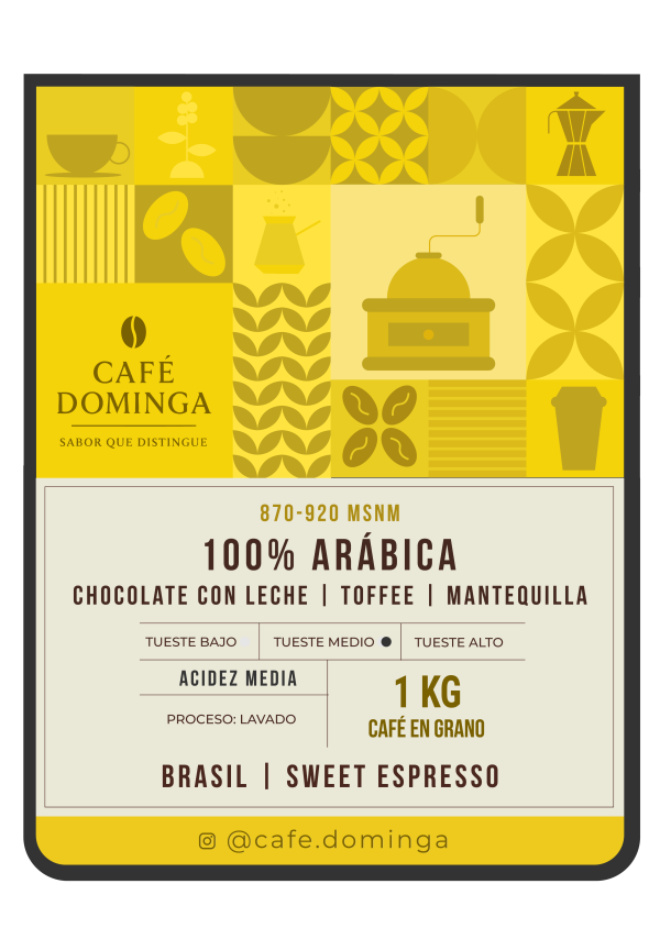 Café en Grano Brasil 1 Kg – 100% Arábico